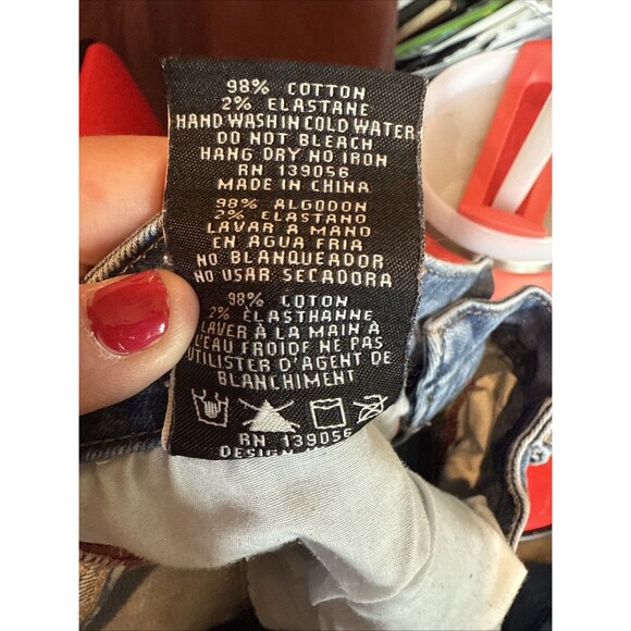 Grace in LA Jeans Size 28 Boho Western Ripped Straight Leg Distressed - Picture 11 of 11